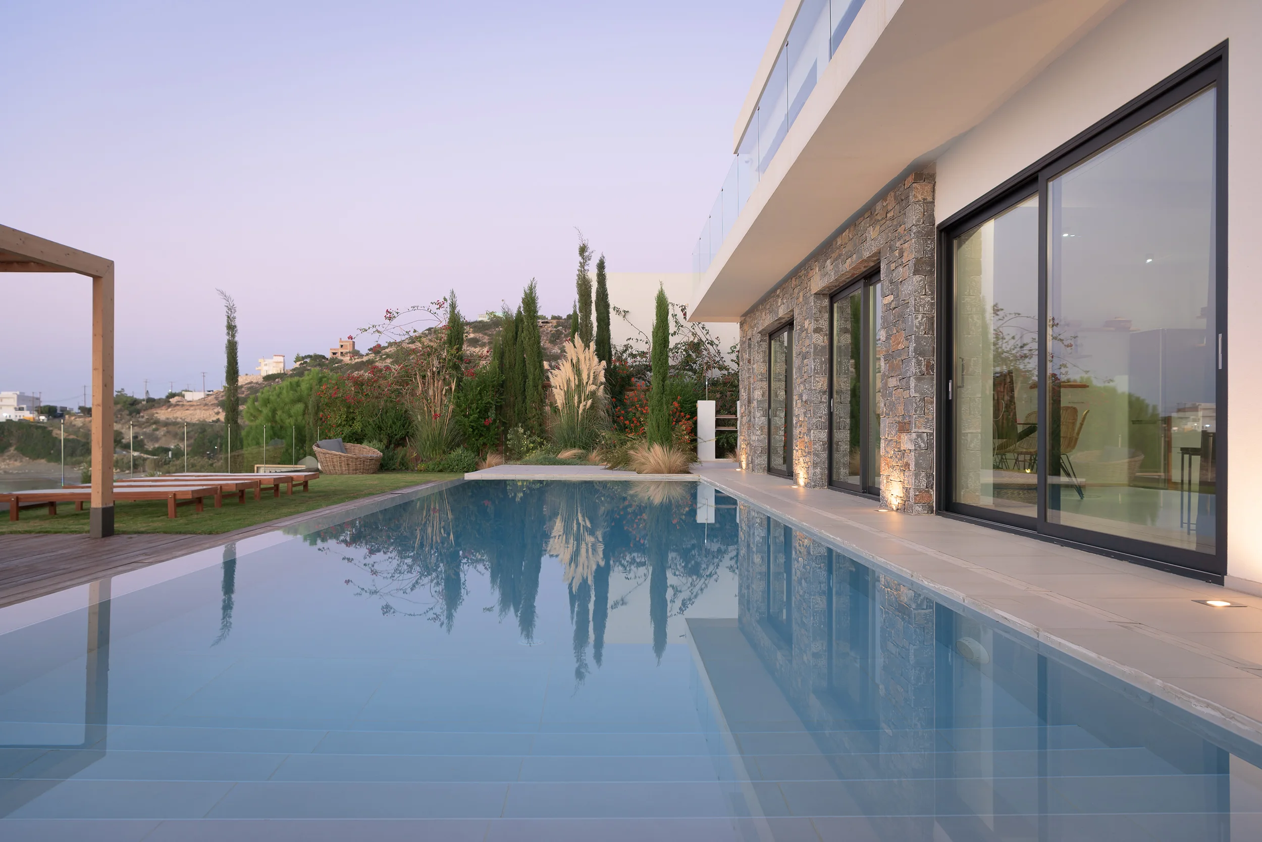 Villa Ammos – terrace and pool Ferma Crete