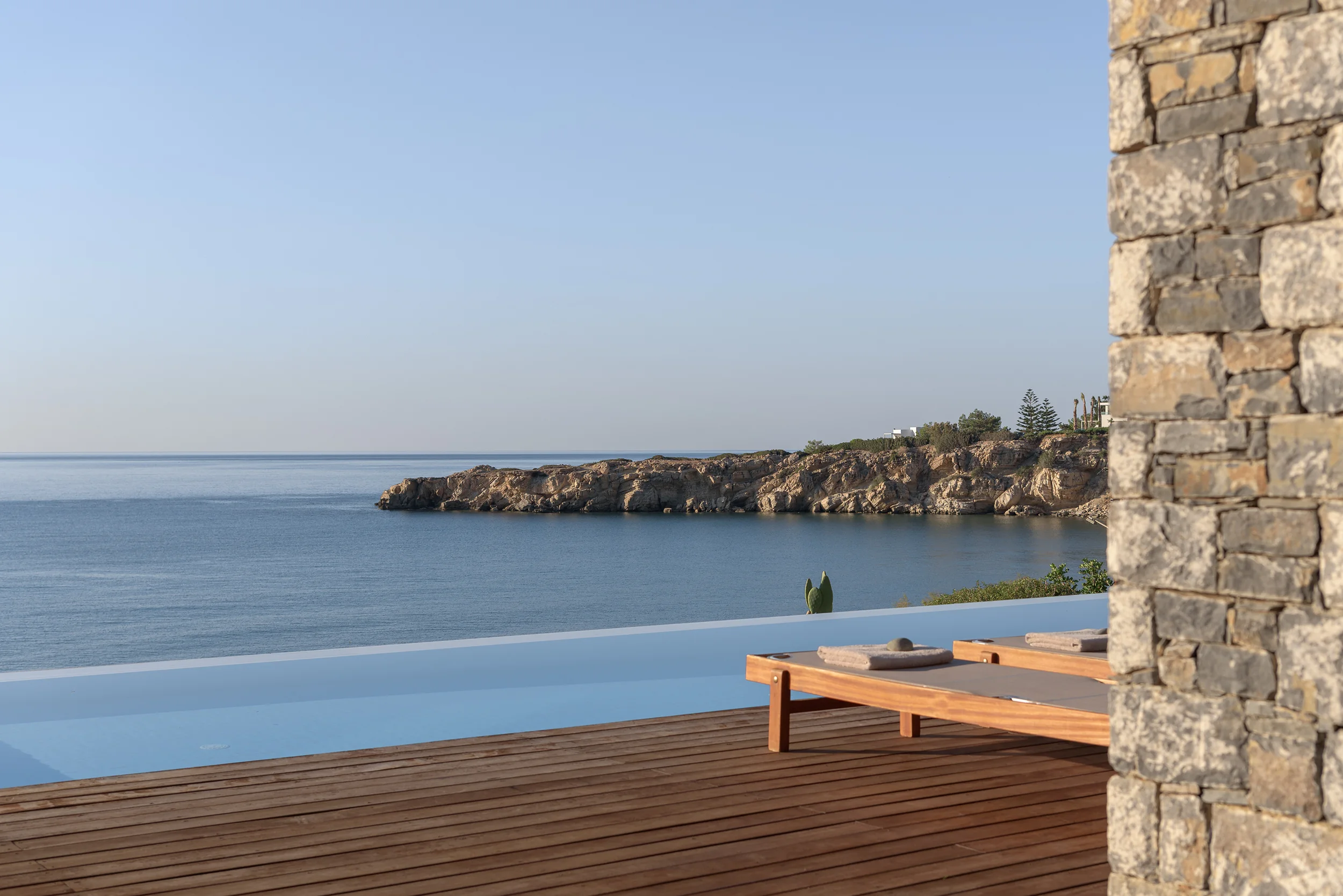 Boutique Villa Thalassa – open plan living room sea view